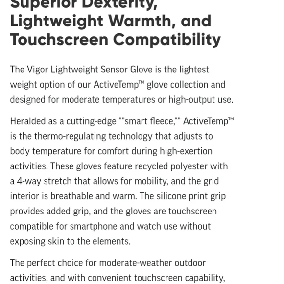 Outdoor Research Vigor Midweight Sensor Gloves - Black - Picture 3 of 4